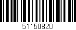 Código de barras (EAN, GTIN, SKU, ISBN): '51150820'