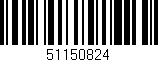 Código de barras (EAN, GTIN, SKU, ISBN): '51150824'
