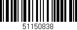 Código de barras (EAN, GTIN, SKU, ISBN): '51150838'