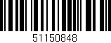 Código de barras (EAN, GTIN, SKU, ISBN): '51150848'