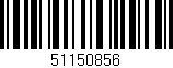Código de barras (EAN, GTIN, SKU, ISBN): '51150856'