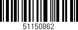 Código de barras (EAN, GTIN, SKU, ISBN): '51150862'