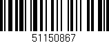 Código de barras (EAN, GTIN, SKU, ISBN): '51150867'