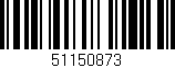 Código de barras (EAN, GTIN, SKU, ISBN): '51150873'