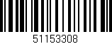 Código de barras (EAN, GTIN, SKU, ISBN): '51153308'