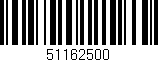 Código de barras (EAN, GTIN, SKU, ISBN): '51162500'