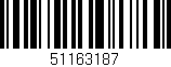 Código de barras (EAN, GTIN, SKU, ISBN): '51163187'
