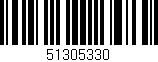 Código de barras (EAN, GTIN, SKU, ISBN): '51305330'