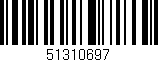 Código de barras (EAN, GTIN, SKU, ISBN): '51310697'