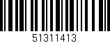 Código de barras (EAN, GTIN, SKU, ISBN): '51311413'