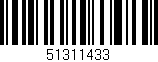 Código de barras (EAN, GTIN, SKU, ISBN): '51311433'