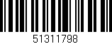 Código de barras (EAN, GTIN, SKU, ISBN): '51311798'