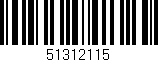 Código de barras (EAN, GTIN, SKU, ISBN): '51312115'