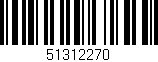 Código de barras (EAN, GTIN, SKU, ISBN): '51312270'