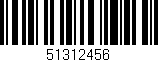 Código de barras (EAN, GTIN, SKU, ISBN): '51312456'