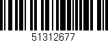 Código de barras (EAN, GTIN, SKU, ISBN): '51312677'