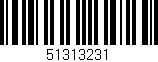 Código de barras (EAN, GTIN, SKU, ISBN): '51313231'