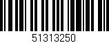 Código de barras (EAN, GTIN, SKU, ISBN): '51313250'