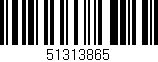 Código de barras (EAN, GTIN, SKU, ISBN): '51313865'