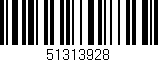 Código de barras (EAN, GTIN, SKU, ISBN): '51313928'