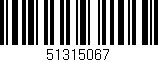 Código de barras (EAN, GTIN, SKU, ISBN): '51315067'
