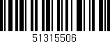 Código de barras (EAN, GTIN, SKU, ISBN): '51315506'