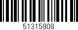 Código de barras (EAN, GTIN, SKU, ISBN): '51315908'