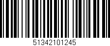 Código de barras (EAN, GTIN, SKU, ISBN): '51342101245'