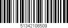 Código de barras (EAN, GTIN, SKU, ISBN): '51342106509'