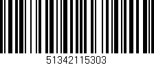 Código de barras (EAN, GTIN, SKU, ISBN): '51342115303'