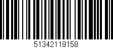 Código de barras (EAN, GTIN, SKU, ISBN): '51342119158'