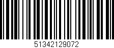 Código de barras (EAN, GTIN, SKU, ISBN): '51342129072'