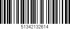 Código de barras (EAN, GTIN, SKU, ISBN): '51342132614'