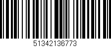 Código de barras (EAN, GTIN, SKU, ISBN): '51342136773'