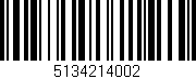 Código de barras (EAN, GTIN, SKU, ISBN): '5134214002'