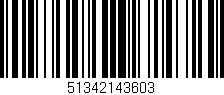 Código de barras (EAN, GTIN, SKU, ISBN): '51342143603'