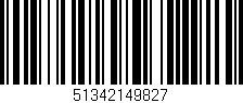 Código de barras (EAN, GTIN, SKU, ISBN): '51342149827'