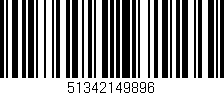 Código de barras (EAN, GTIN, SKU, ISBN): '51342149896'