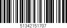 Código de barras (EAN, GTIN, SKU, ISBN): '51342151707'