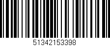 Código de barras (EAN, GTIN, SKU, ISBN): '51342153398'
