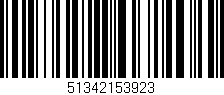 Código de barras (EAN, GTIN, SKU, ISBN): '51342153923'