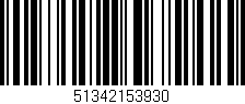 Código de barras (EAN, GTIN, SKU, ISBN): '51342153930'