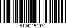Código de barras (EAN, GTIN, SKU, ISBN): '51342153978'