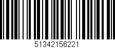 Código de barras (EAN, GTIN, SKU, ISBN): '51342156221'