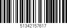 Código de barras (EAN, GTIN, SKU, ISBN): '51342157617'