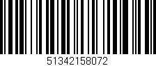 Código de barras (EAN, GTIN, SKU, ISBN): '51342158072'