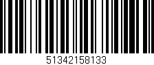 Código de barras (EAN, GTIN, SKU, ISBN): '51342158133'