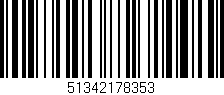 Código de barras (EAN, GTIN, SKU, ISBN): '51342178353'