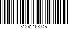 Código de barras (EAN, GTIN, SKU, ISBN): '51342186945'