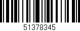 Código de barras (EAN, GTIN, SKU, ISBN): '51378345'